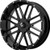 MSA Bandit 22x7 Black Milled Wheel MSA Bandit M35 4x156 0 M35-022756M