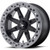 MSA LOK2 18x7 Black Gray Wheel MSA LOK2 M31 4x156 0 M31-08756