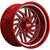 Xtreme Mudder XM-500 22x11 Red Milled Wheel Xtreme Mudder XM-500 5x115  5x5 44 XM50022115115512744781CRM