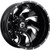 Fuel Cleaver 20x8.25 Black Milled Wheel Fuel Cleaver D574 8x6.5 -215 D57420828D25