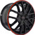 Touren TR60 18x8 Black Red Wheel Touren TR60 5x4.25 5x4.5 40 3260-8814BR