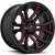 Fuel Rage 20x10 Black Red Wheel Fuel Rage D712 5x5 5x5.5 -18 D71220005747