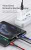 Awei 3 in 1 USB Fast Multi Charging Cable For Type C, Lightning And Micro Adapters & Cables