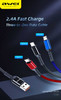 Awei 3 in 1 USB Fast Multi Charging Cable For Type C, Lightning And Micro Adapters & Cables