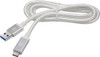 Platinum 1m (3.3 ft.) USB-A to Type-C Braided Cable -Silver