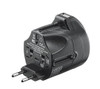 INSIGNIA - Travel Power Adapter With USB- Black
