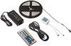 Led Strip Kit, 5 Meters "1 Roll x 5M", IR Controller With Electric Plug Power Connector, Cuttable and Waterproof