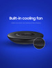 Samsung Qi Certified Fast Charge Wireless Charger Pad with Cooling Fan for Galaxy Phones, Watches and Apple iPhone Devices