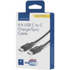 INSIGNIA 1.2m (4 ft.) USB C to C Charge/Sync Cable - Black