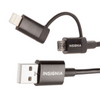 INSIGNIA - Apple MFi Certified USB to Micro/Lightning Cable 3.3ft

Charge and sync data from your Apple devices with this Insignia 1m (3.3 ft.) USB to Micro USB/Lightning cable. Compatible with most Lightning-enabled devices, this 2-in-1 cable with an interchangeable head features low-profile housing and is Apple MFi-certified to ensure safety.