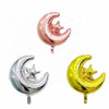 Set Of Three Decorative Foil Balloons For Ramadan Kareem And Eid Mubarak Designs, Moon With Star Balloon