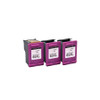 Compatible 3 Pieces Pack HP 65XL Tri Color & One Head Yield Ink Cartridge - Premium Ink