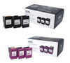 Compatible Set HP 65XL  3 Pieces  Black With One Head & 3 Pieces  Tri Color With One Head Yield Ink Cartridge - Premium  Ink