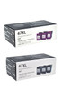 Compatible Set HP 67XL  3 Pieces  Black With One Head & 3 Pieces  Tri Color With One Head Yield Ink Cartridge - Premium  Ink