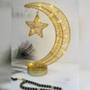Light up your Ramadan nights with the Battery Operated Crescent Moon and Star LED Table Night Light.