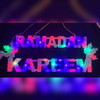 Ramadan Kareem plug in multi color Light up Sign. Light twinkles in multiple colors!