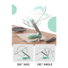 Foldable Clear Acrylic Tablet Stand and Stylish Design with 360 Degree Rotation