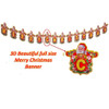 Merry Christmas Santa Hanging Banner