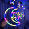 Moon & Star Decor Hanging String Curtain Light waterproof