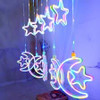Moon & Star Decor Hanging String Curtain Light waterproof