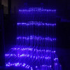 3x3 Meter Ice Blue LED Curtain Lights with Waterfall/Snowing Effect, Waterproof PVC for Outdoor & Indoor Use
