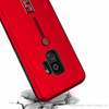 Samsung A21s Rubber Finger Holder Armor Case Metal Kickstand Portable Ring Cover Red Color