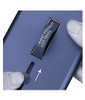 Samsung A21s Rubber Finger Holder Armor Case Metal Kickstand Portable Ring Cover Blue Color