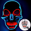 Halloween LED Skull Mask - Blue & Orange Halloween