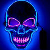 Halloween LED Skull Mask - Blue & Purple Halloween