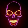 Halloween LED Skull Mask - Purple & Orange Halloween