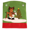 3D Plush Christmas Chair Covers & Dinner Table Decoration 18.8" x22.8" (50cm X 60cm) Stretch and Washable with Reindeer Design