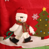 3D Plush Christmas Chair Covers & Dinner Table Decoration 18.8" x22.8" (50cm X 60cm) Stretch and Washable, Set Of 3 Pcs (Santa + Snowman +Reindeer)