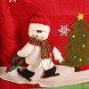 3D Plush Christmas Chair Covers & Dinner Table Decoration 18.8" x22.8" (50cm X 60cm) Stretch and Washable, Set Of 6 Pcs (2Santa + 2Snowman + 2Reindeer)