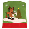 3D Plush Christmas Chair Covers & Dinner Table Decoration 18.8" x22.8" (50cm X 60cm) Stretch and Washable, Set Of 12 Pcs (4Santa + 4Snowman + 4Reindeer)