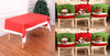 Christmas Dining Table Decorative Set, One Table Cover With 6 Pcs 3D Plush Christmas Chair Covers Christmas Tablecloth