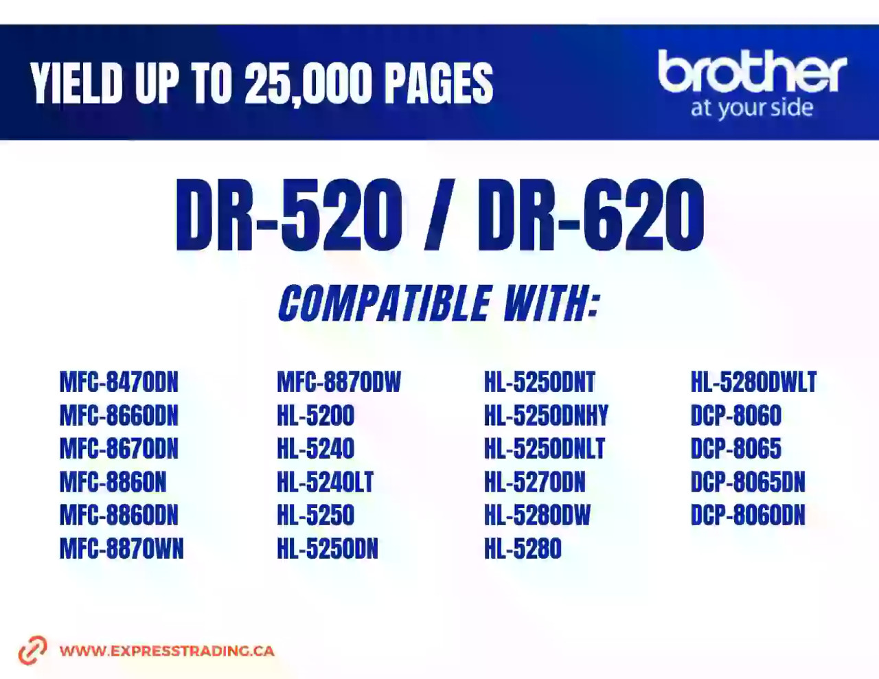 Brother DR520 / DR620 Drum | Express Trading