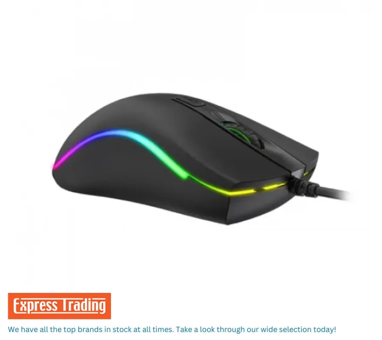 Mouse para jogos Havit RGB com fio programável ergonômico USB Mice