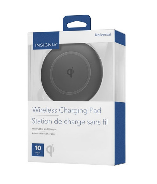 INSIGNIA - 10W Qi Certified Wireless Charging Pad for iPhone/Android