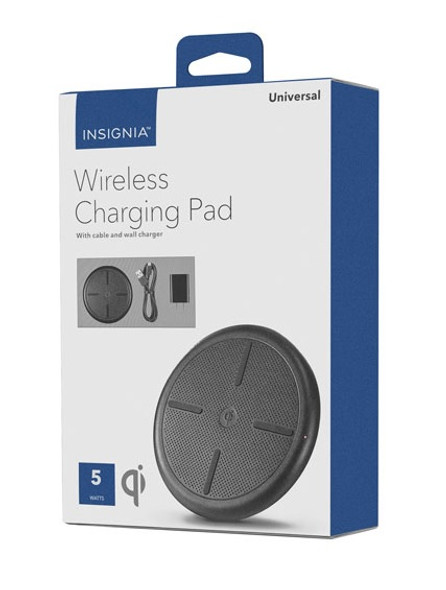 INSIGNIA - 5W Qi Certified Wireless Charging Pad for iPhone/Android