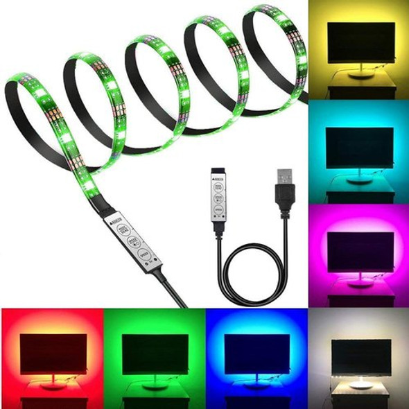 Led Strip Kit, 5 Meters "1 Roll x 5M", IR Controller with USB power connector, Cuttable and Waterproof