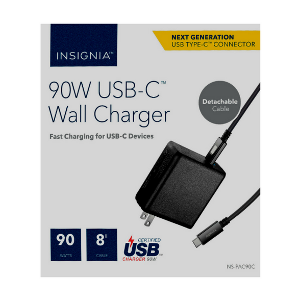 INSIGNIA 90W USB-C Wall Charger 8ft