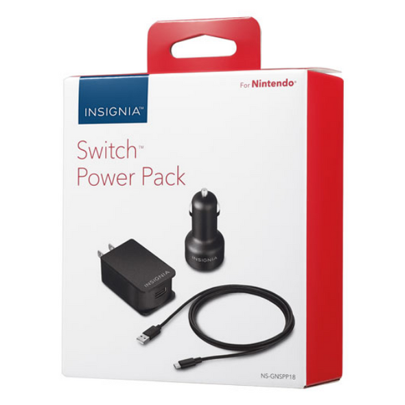 INSIGNIA Switch Power Pack. Charge and play your Nitendo Switch at home or on the road