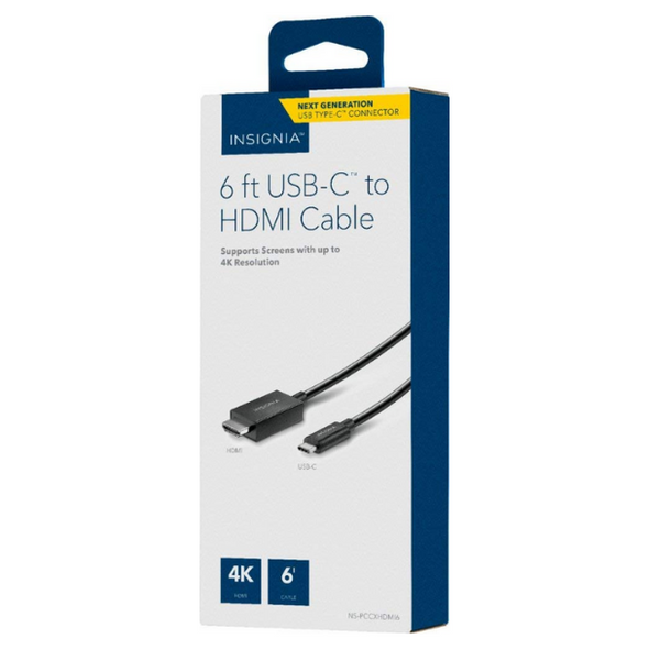 INSIGNIA - USB Type-C to HDMI Cable 6ft