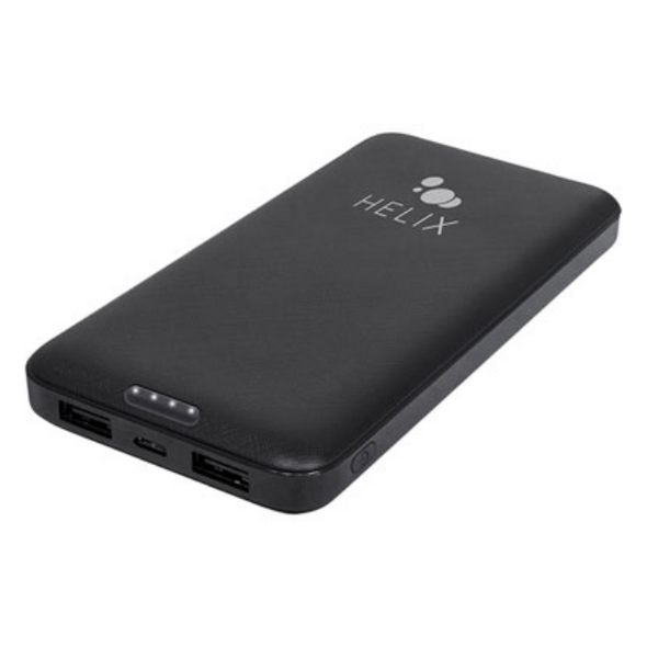 HELIX 10000 mAh Dual USB Power Bank

With the Helix 10,000 mAh power bank worry less about your battery life.