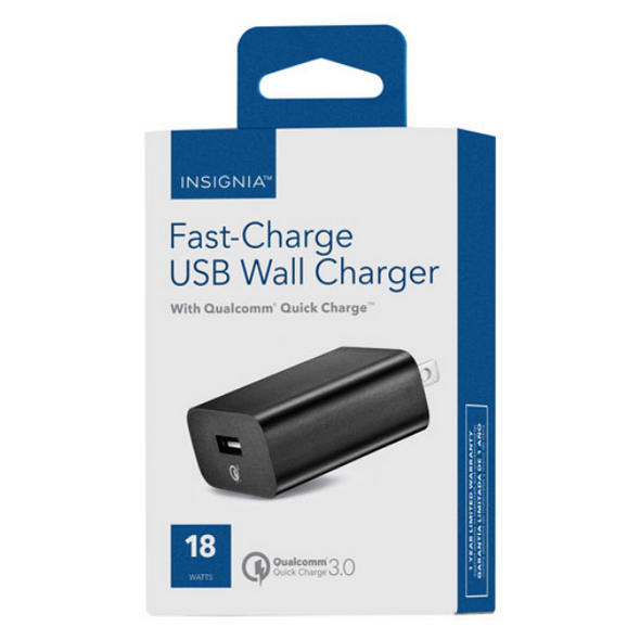 INSIGNIA 18W Fast-Charge USB Wall Charger