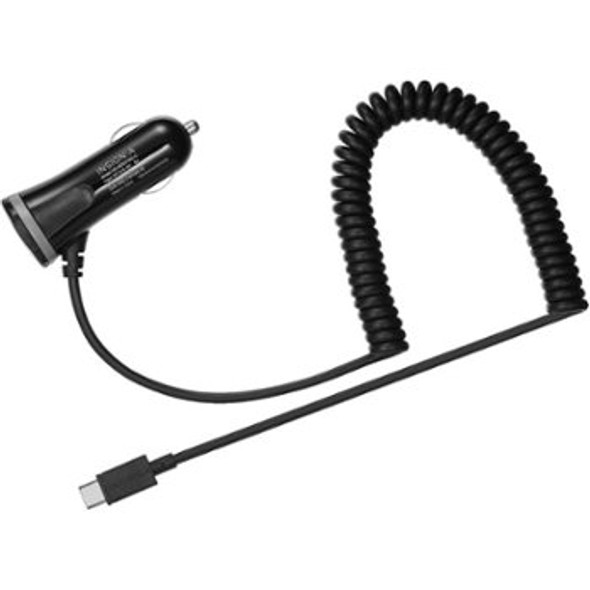 INSIGNIA Type-c Coiled Car Charger Adapter 6ft