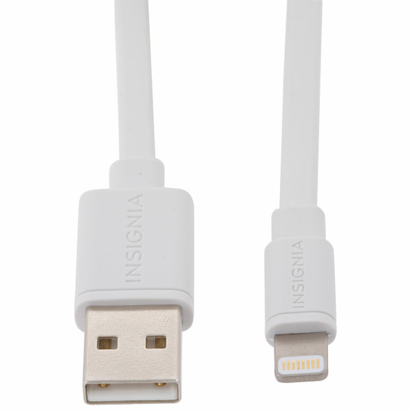 INSIGNIA 3m (10 ft.) Lightning Charge/Sync Cable - White