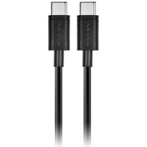 INSIGNIA 1.2m (4 ft.) USB C to C Charge/Sync Cable - Black