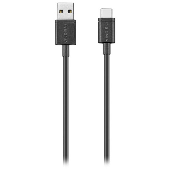 INSIGNIA 1.8m (6 ft.) USB A 2.0 to C Charge/Sync Cable - Black