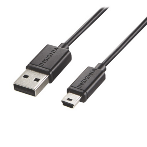 INSIGNIA - USB-A to Mini USB Cable 3ft

Insignia's 3ft. USB Charge/Sync Cable connects USB 2.0 peripherals like printers and scanners to computers, laptops and other devices. It supports up to 483Mbps data transmission rates for fast and efficient task management.